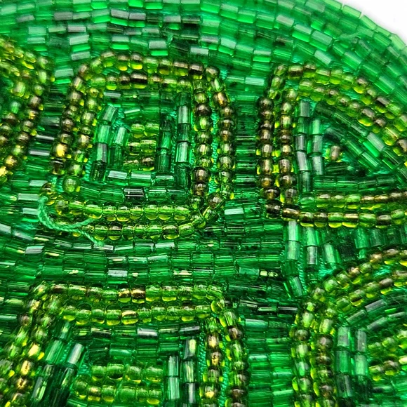 Beaded Green Turtle Coin Purse - Picture 4 of 6
